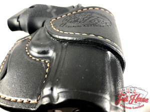 Sig Sauer P938 9mm - Black Leather Avenger Holster (OWB) - Full House Custom Leather