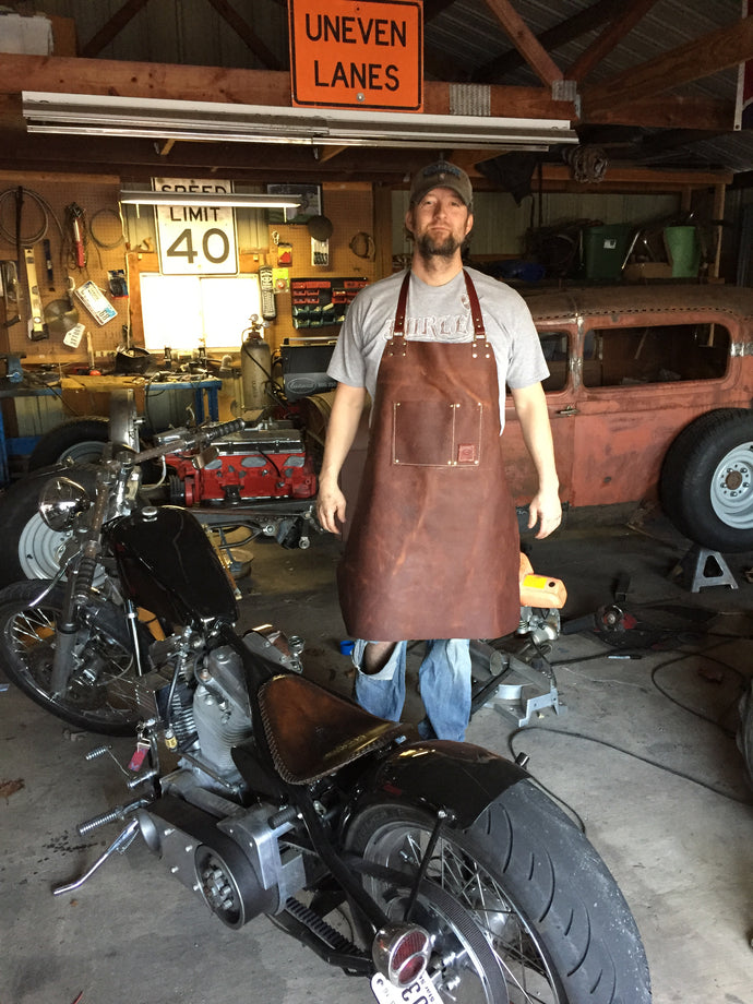 Full Grain Leather Apron (Shop, Welding, BBQ)