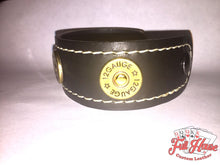 Load image into Gallery viewer, 12-Gauge Shotgun Shell - Leather Wrist Cuff - Full House Custom Leather