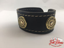 Load image into Gallery viewer, 12-Gauge Shotgun Shell - Leather Wrist Cuff - Full House Custom Leather