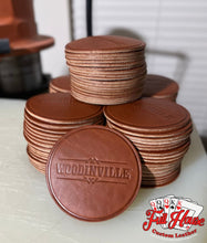Load image into Gallery viewer, Customized Leather Name Coasters - Leather