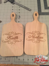 Load image into Gallery viewer, Custom Engraved Maple Cheese Boards - Full House Custom Leather