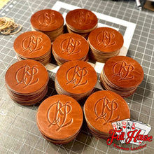 Load image into Gallery viewer, Customized Leather Name Coasters - Leather