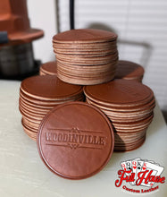 Load image into Gallery viewer, Customized Leather Name Coasters - Leather