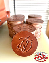 Load image into Gallery viewer, Customized Leather Name Coasters - Leather