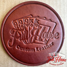 Load image into Gallery viewer, Leather Coasters - Stamped - Leather