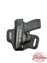 Load image into Gallery viewer, Smith &amp; Wesson M&amp;P Shield .45 - Black Leather Pancake Holster (OWB) - Full House Custom Leather