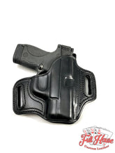 Load image into Gallery viewer, Smith &amp; Wesson M&amp;P Shield .45 - Black Leather Pancake Holster (OWB) - Full House Custom Leather
