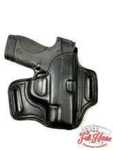 Load image into Gallery viewer, Smith &amp; Wesson M&amp;P Shield .45 - Black Leather Pancake Holster (OWB) - Full House Custom Leather