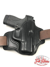 Load image into Gallery viewer, Smith &amp; Wesson M&amp;P Shield .45 - Black Leather Pancake Holster (OWB) - Full House Custom Leather