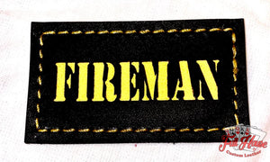 1 Piece Passport Id Tag (Rectangle) - 2 X 4 Fire Fighter Gear