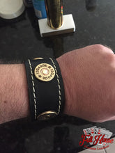 Load image into Gallery viewer, 12-Gauge Shotgun Shell - Leather Wrist Cuff - Full House Custom Leather