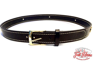 12-Gauge Shotgun Shell - Mens Leather Belt - Full House Custom Leather