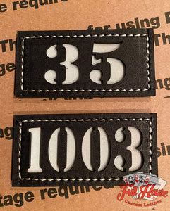 2 Piece Horizontal Passport Id Tags (Sides) - 2X3.5 Fire Fighter Gear