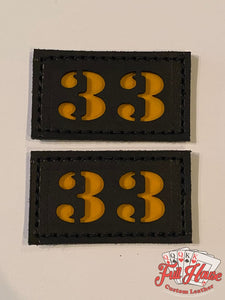 2 Piece Horizontal Passport Id Tags (Sides) - 2X3.5 Fire Fighter Gear