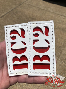 2 Piece Passport ID Tags (Sides) - 2"x3.5" - Full House Custom Leather
