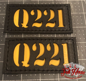 2 Piece Passport ID Tags (Sides) - 2"x3.5" - Full House Custom Leather