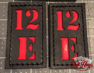 2 Piece Passport ID Tags - Dallas Style (4" Sides) - 2"x4" - Full House Custom Leather