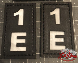 2 Piece Passport ID Tags - Dallas Style (4" Sides) - 2"x4" - Full House Custom Leather