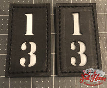 Load image into Gallery viewer, 2 Piece Passport ID Tags - Dallas Style (4&quot; Sides) - 2&quot;x4&quot; - Full House Custom Leather