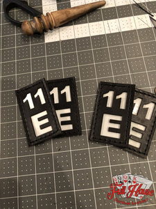 2 Piece Passport ID Tags (Sides) - 2"x3.5" - Full House Custom Leather