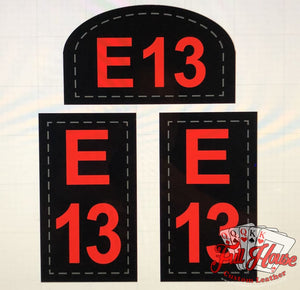 3 Piece Passport ID Tags (Front and Sides) - 2"x3.5" - Full House Custom Leather