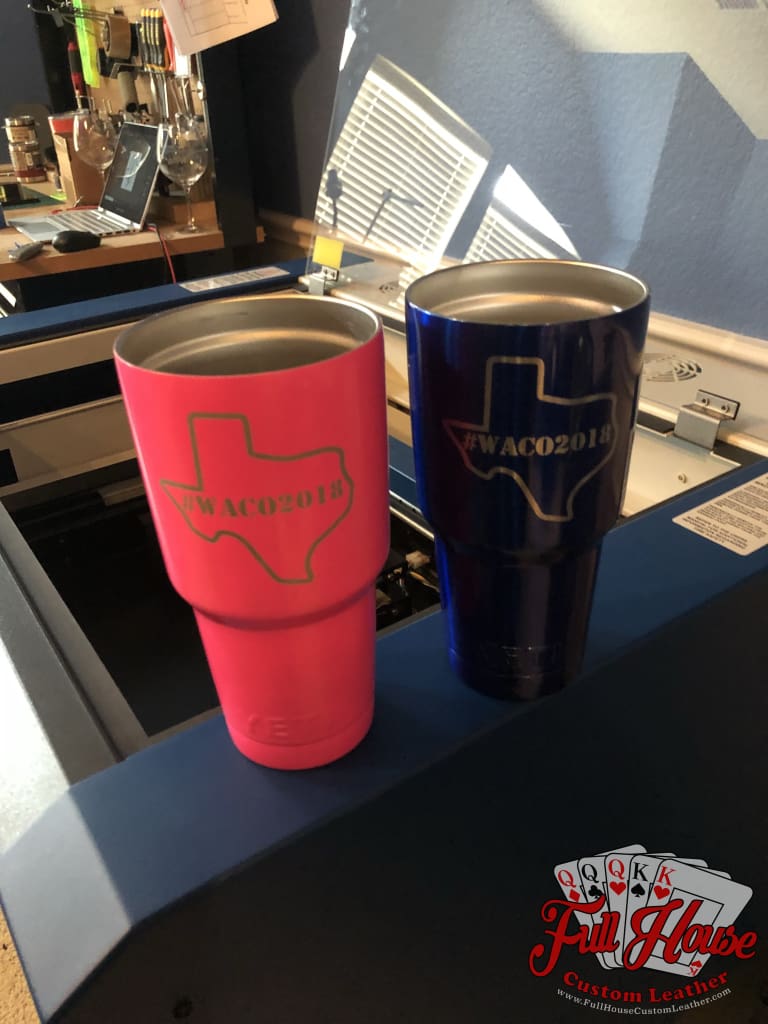 Custom Etched CatZilla Yeti Cups - Love City Excursions