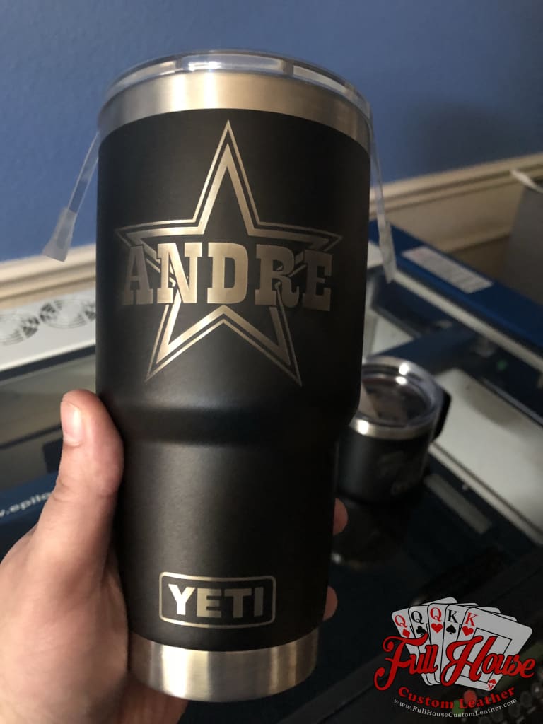 Dallas Cowboys Personalized Custom Engraved Tumbler cup - YETI 20oz or 30oz