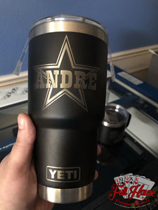 BYOT - Tumbler Engraving - Name Only - Full House Custom Leather