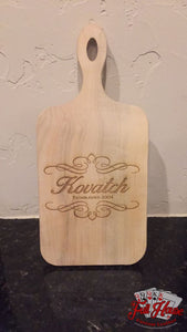 Custom Engraved Maple Cheese Boards - Full House Custom Leather