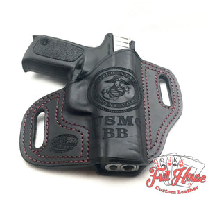 Custom Leather Pancake Holster - Made to Order - Full House Custom Leather