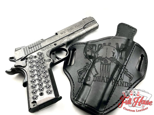 Custom Leather Pancake Holster - Made to Order - Full House Custom Leather