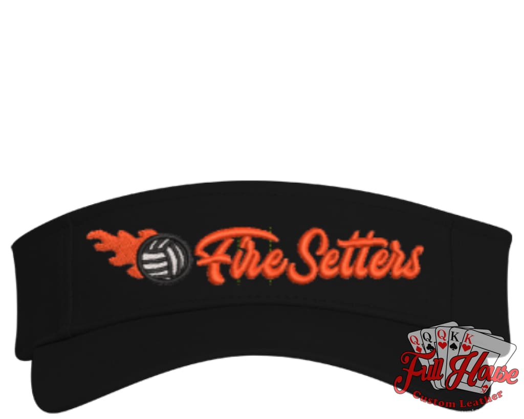 Fire Setters Visor - Full House Custom Leather