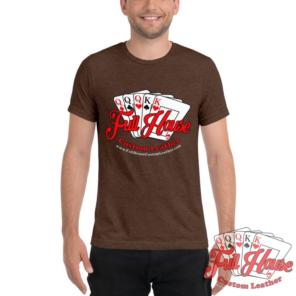 Full House Logo - Tri-Blend Shirt (Colors) - Full House Custom Leather