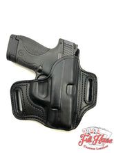 Load image into Gallery viewer, Smith &amp; Wesson M&amp;P Shield .45 - Black Leather Pancake Holster (OWB) - Full House Custom Leather