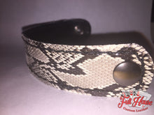 Load image into Gallery viewer, SnakeSkin - Leather Wrist Cuff - Full House Custom Leather